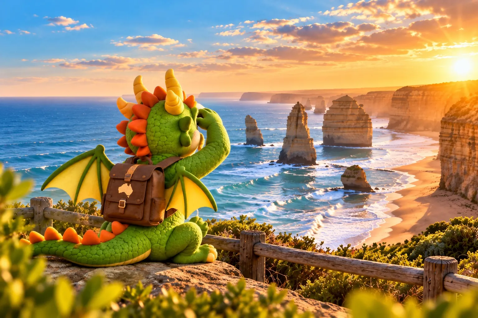 Kiko looking out over the Australian coast